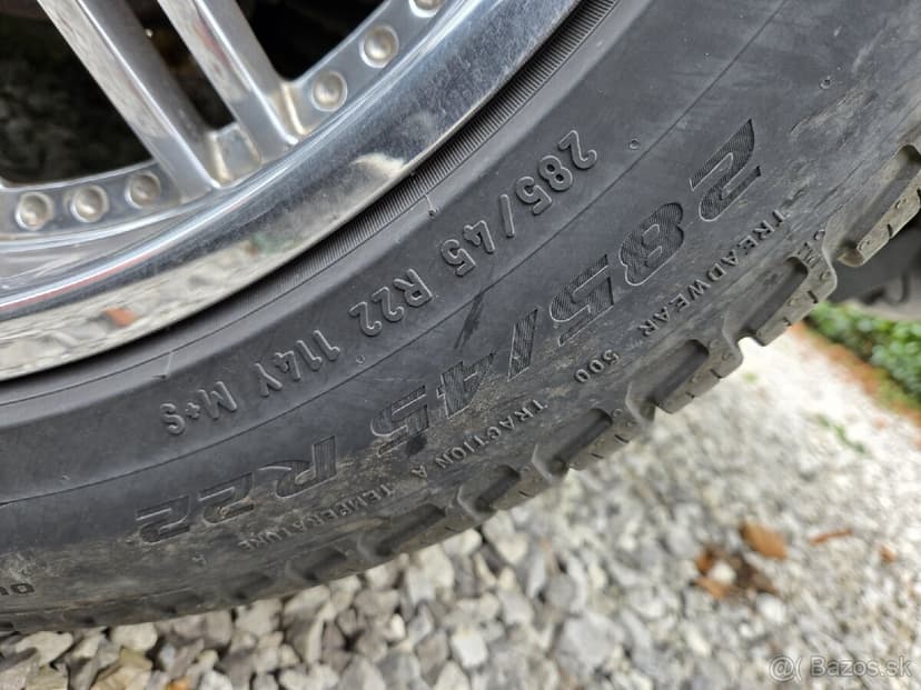 Hliníkové disky 6x139,7 + pneu 285/45r22