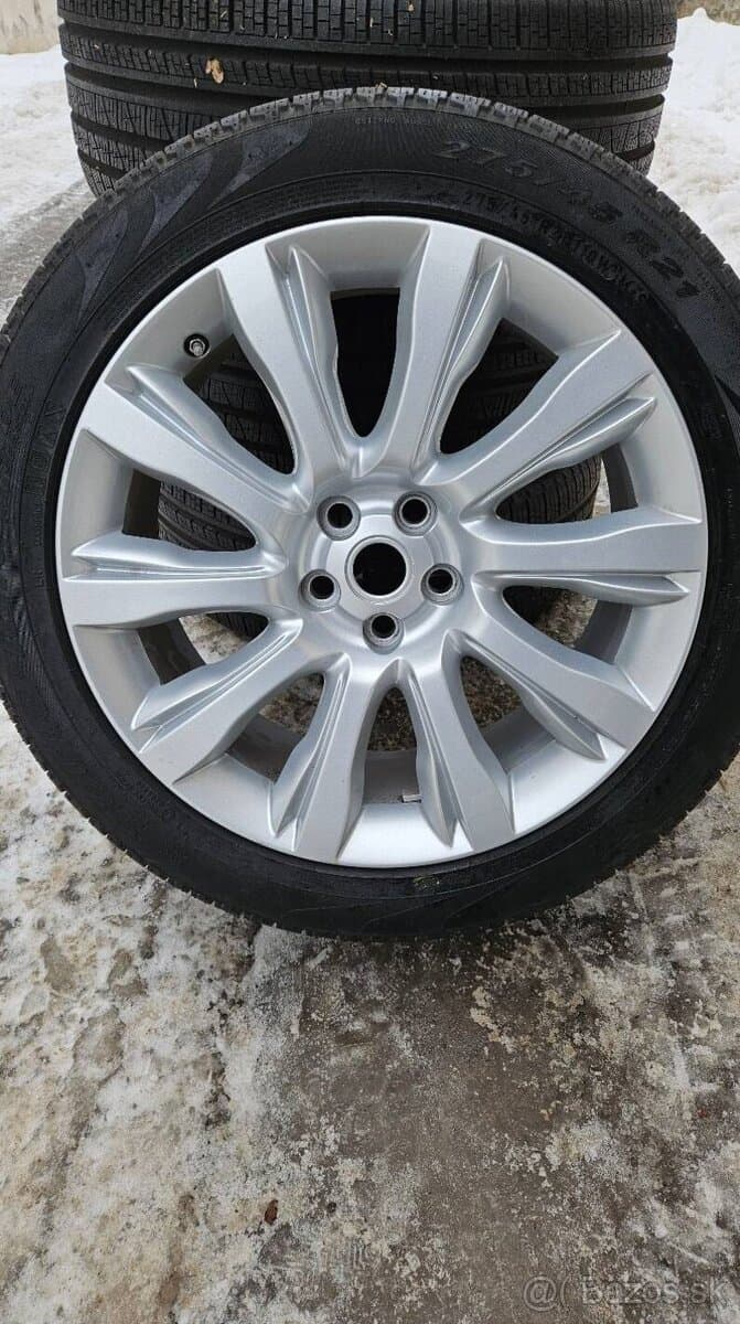 TOP ALU kola Land Rover 21" – 5×120, Pirelli 98 %