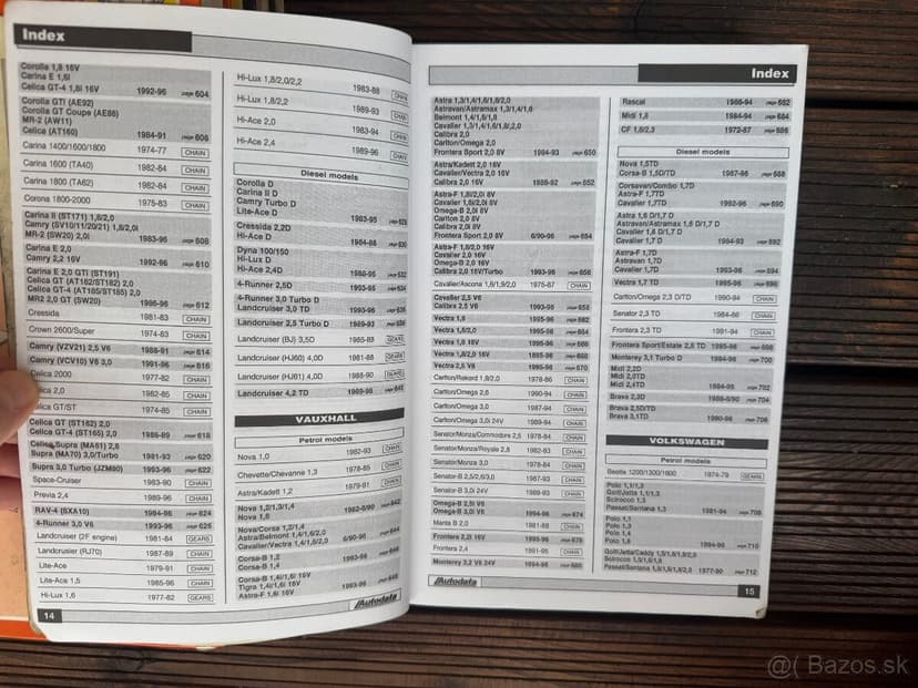 AUTODATA montážní data rozvodové řemeny originalni manual