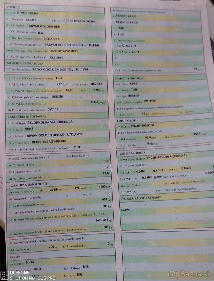 Predám-vymenim TGB 1000 +pasy