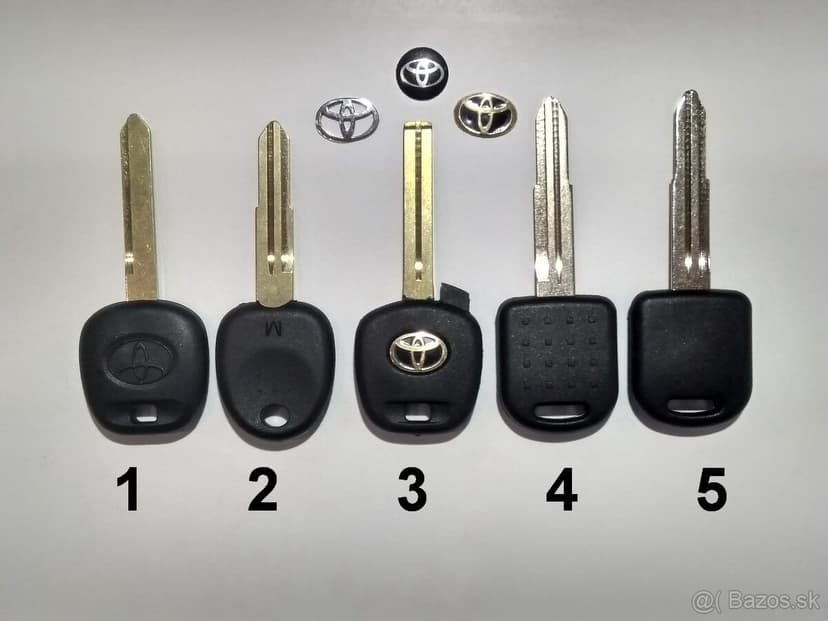 Toyota autokluč obal kluča avensis Rav yaris aygo prius