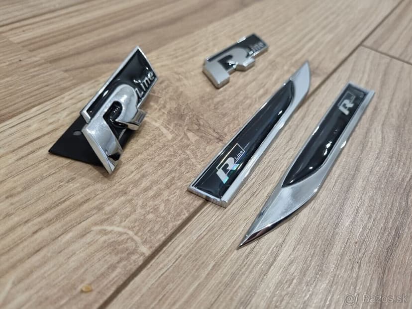 Kridielka Rline Volkswagen R-line napisy znaky nalepovacie