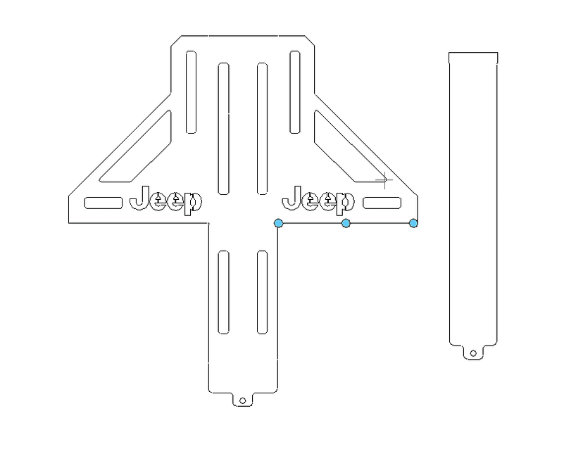 Offroad - držák kanystru CAD/DXF/STL