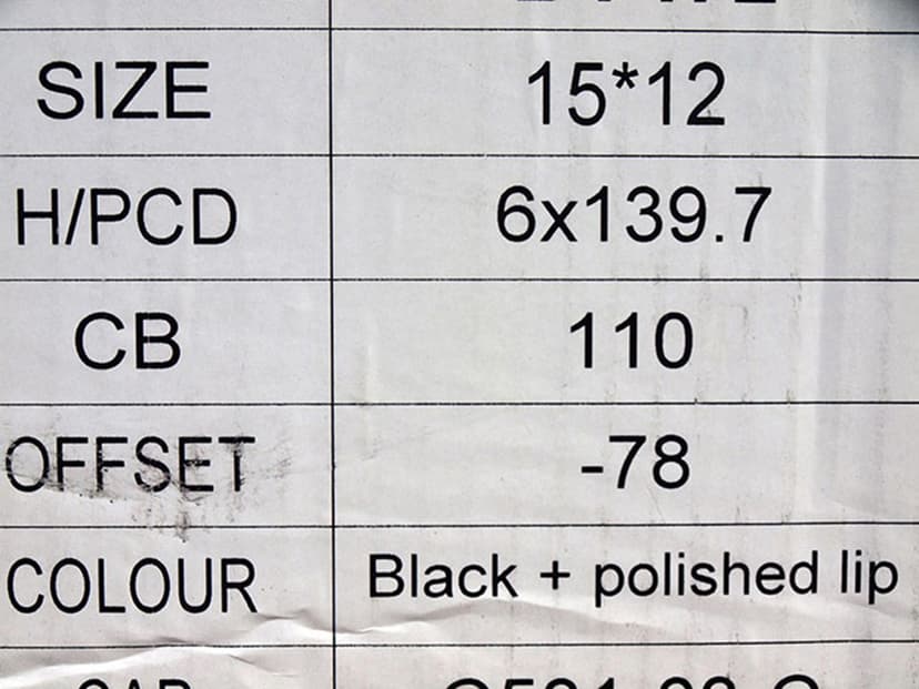 15"  6x139,7 INTERCEPTOR USA 12Jx15 – ET(-78)