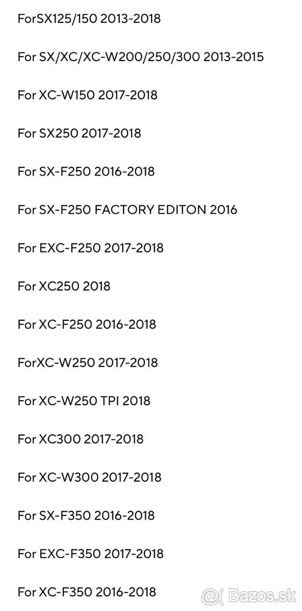 Zadná Brzdová pumpa KTM Husqvarna Gas Gas