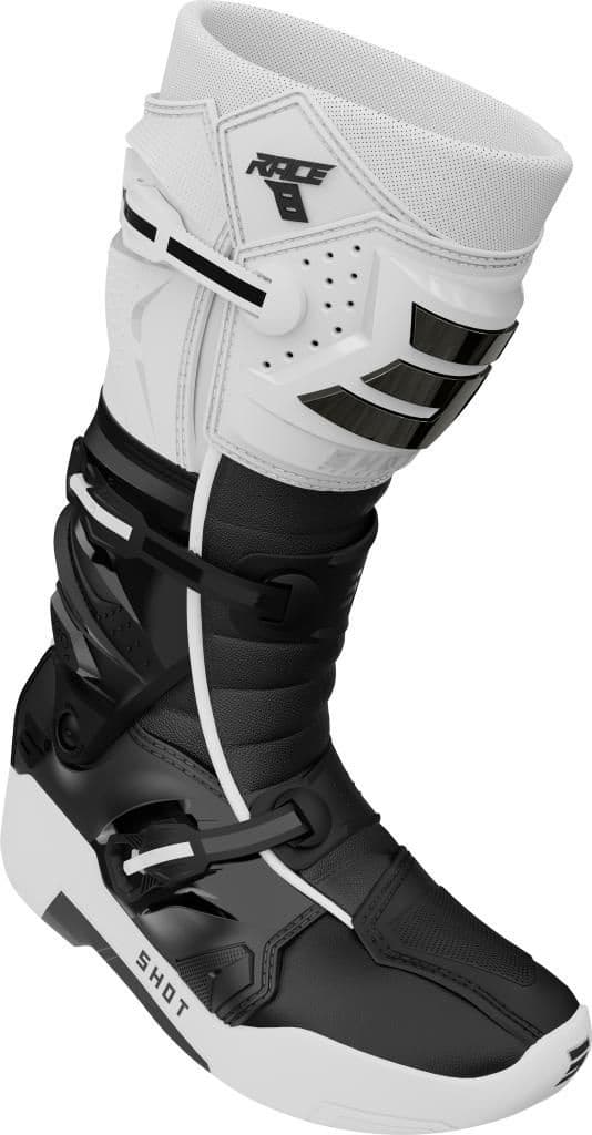 Kĺbové kvalitné čižmy SHOT biele pre motocross enduro