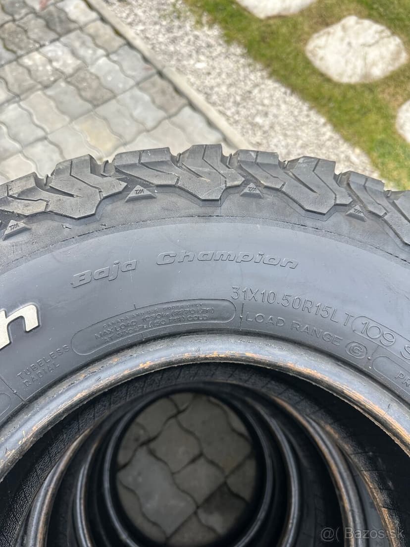 Pneumatiky bf goodrich 31 r15 off road