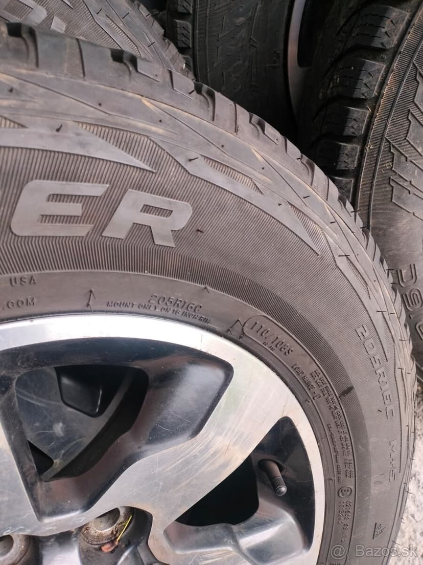 ❄️4ks alu disky orig. Fiat 6x139,7 pneu 205r16 C