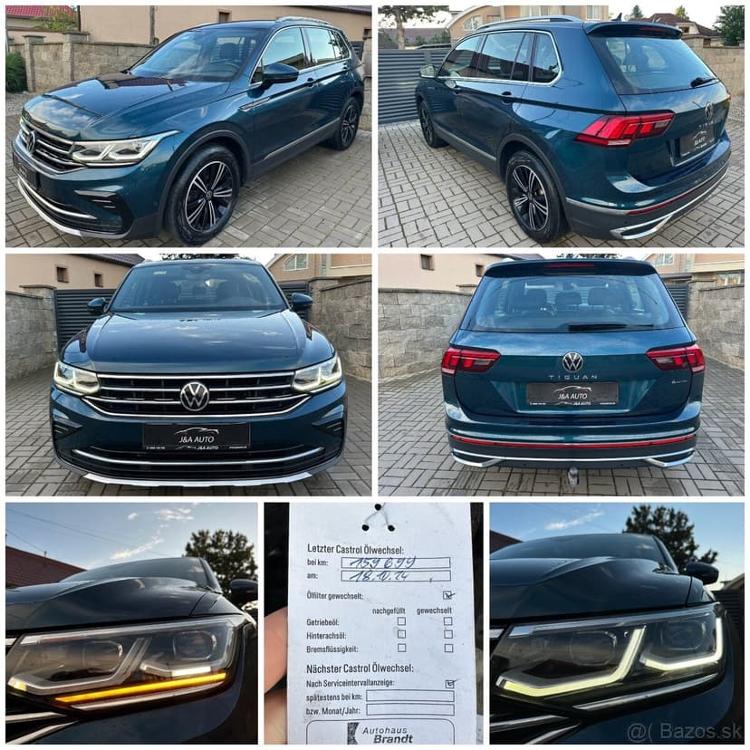 VW TIGUAN 4MOTION 2.0TDi DSG 110kW 2021 VIRTUAL/MATRIX/ŤAŽNÉ
