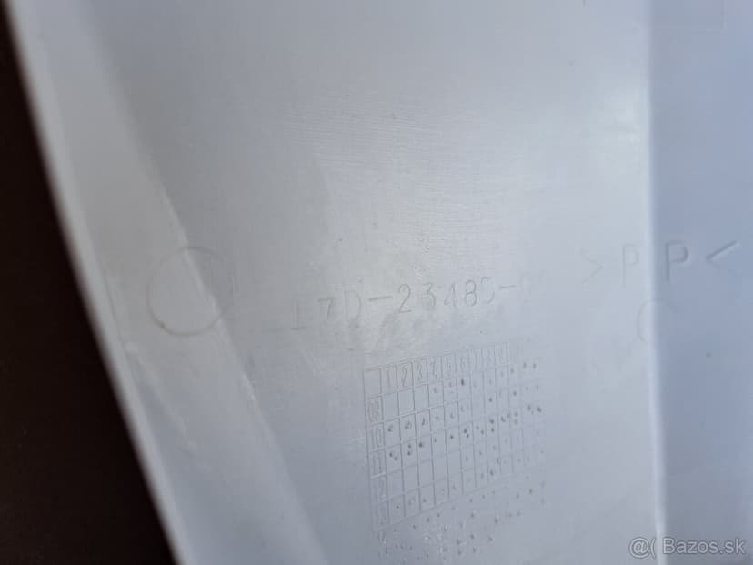 Tabuľka Yamaha YZ/YZF 2010-2020