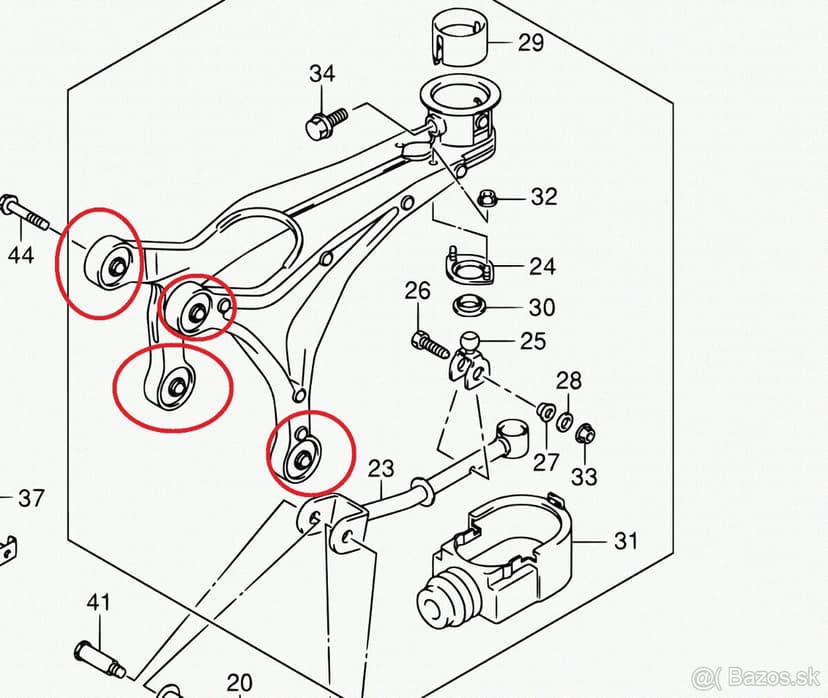Suzuki Jimny, silentbloky kulisy řazení, 2005-2018