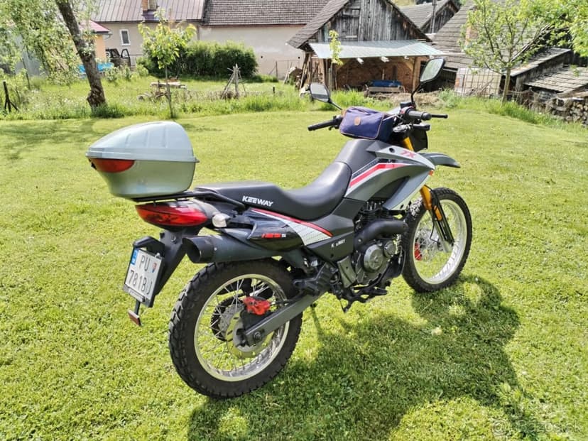 enduro keeway tx 125 s tp špz plne pojazdná