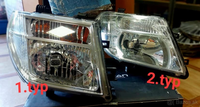 predné svetlá nissan navara d40, pathfinder 1.typ