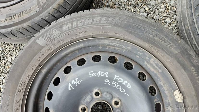 136. sada letní kola 205/55 r16 5x108 Ford