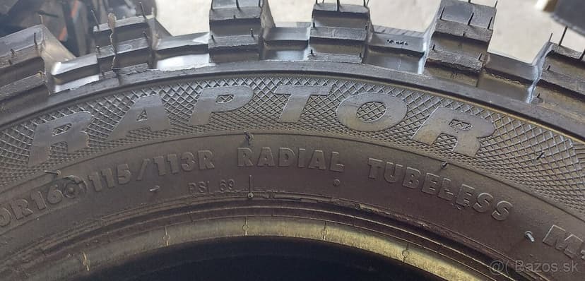 NOVÉ OFF/ROAD PNEU PROT. 245/70 R16 115R GEYER&HOSAJA RAPTOR