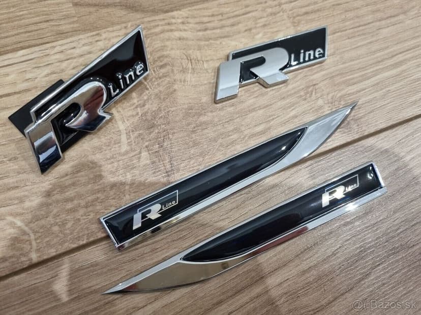 Kridielka Rline Volkswagen R-line napisy znaky nalepovacie