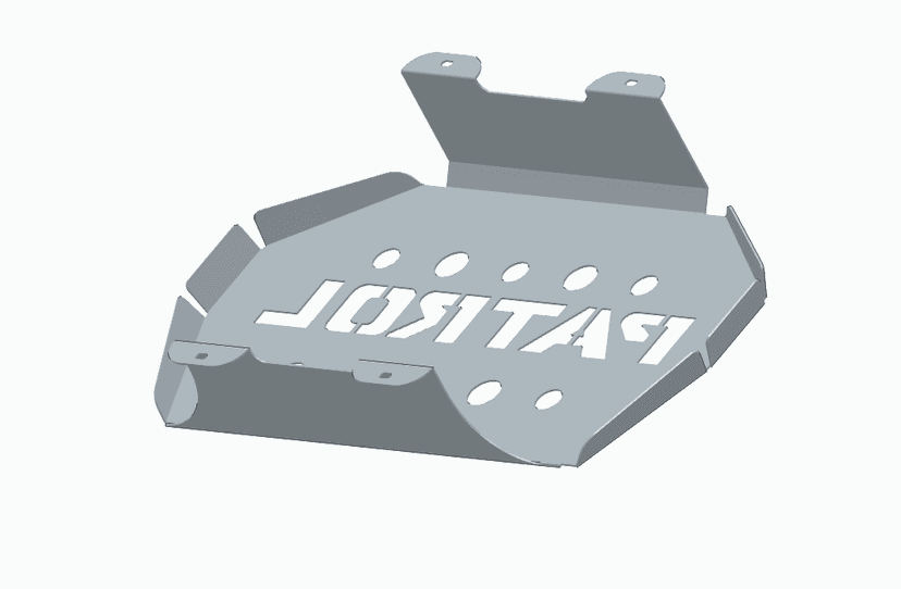 Offroad - Nissan Patrol - kryt palivové nadrže CAD/DXF/STL