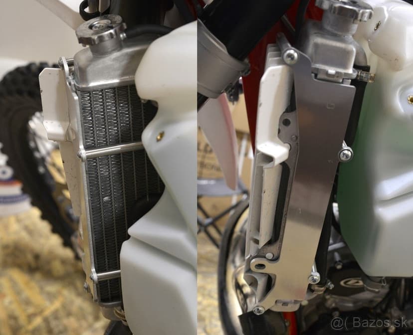 Beta kryty, výztuhy chladiče s ventilátorem