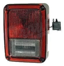 Stop spate lampa Jeep Wrangler (JK), 07.2006-12.2017, spate, omologare SAE, cu suport bec, tip USA, 55077890AC; 55077890AD; 55077890AG, Dreapta