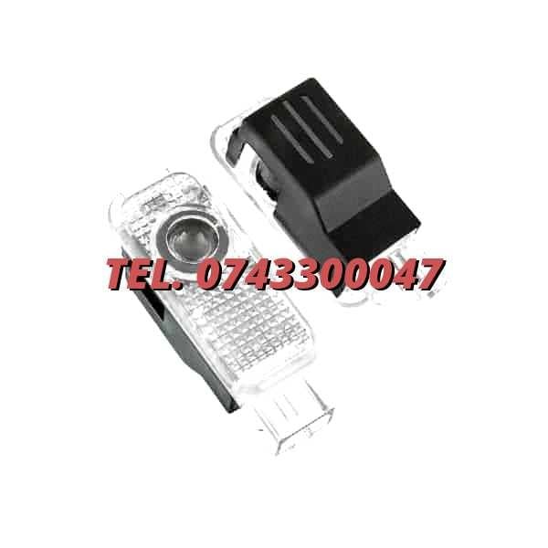 Set Logo Proiectoare Lampi 3d Led Lumini Usi Portiere Sline Audi A Q