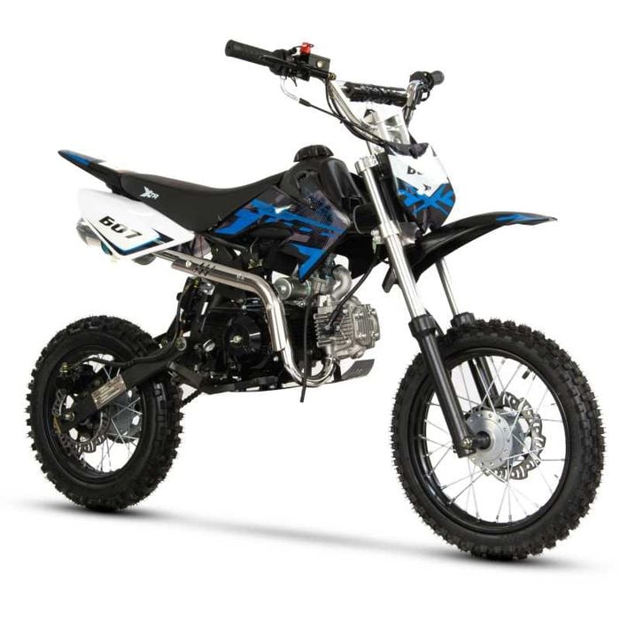 Motocicleta Cross/Enduro copii 4T XTR 607, 125cc,17/14,negru/albastru