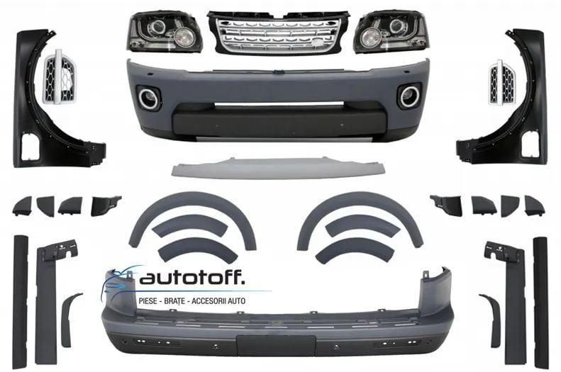 Pachet exterior Land Rover Discovery 3 (04-09) Conversie la Discovery 4 Facelift