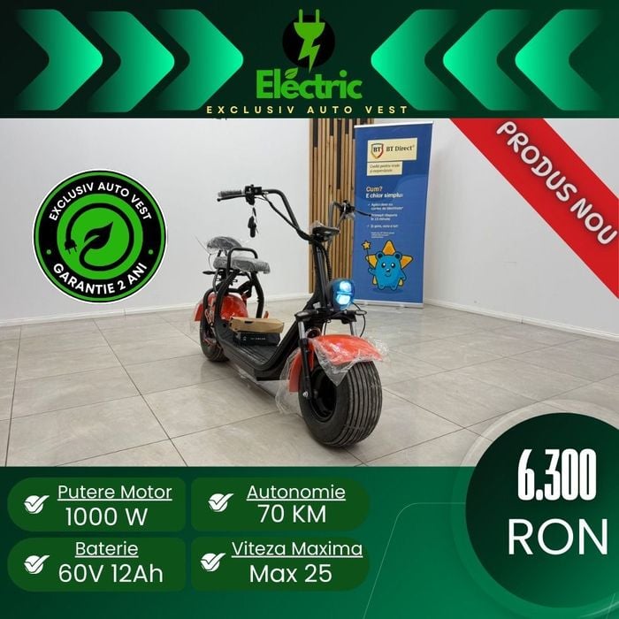 Tricicluri electrice fara permis, scutere electrice , atv uri