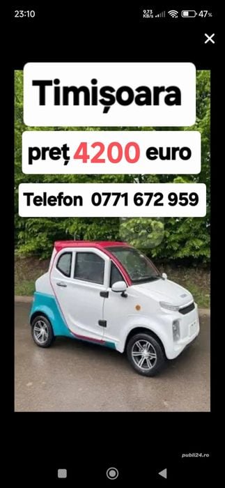 Kuba city , cvadriciclu ușor se conduce fara permis