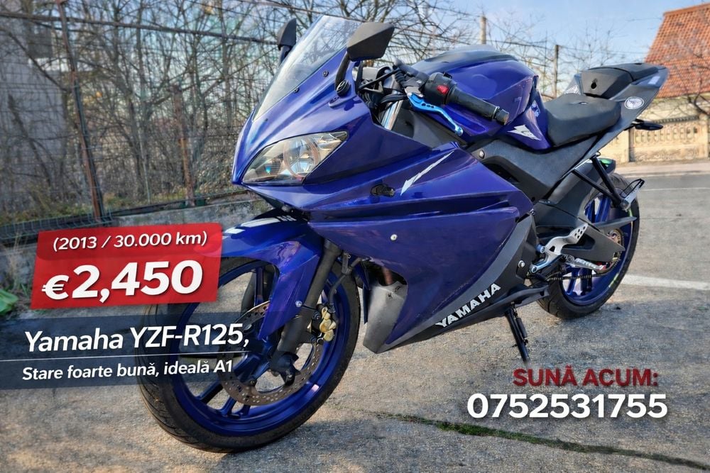 Yamaha YZF-R125 2013 – 30.000 km – A1 -16ani