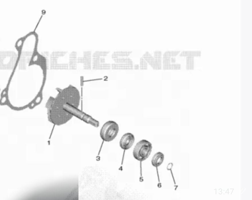 Kit reparatie pompa apa Yamaha YZ /WR 250/450