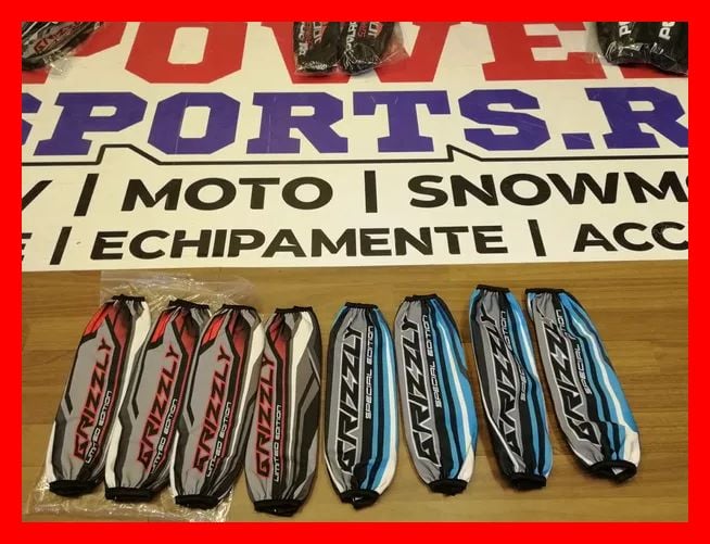 Set 4 Huse amortizor ATV Yamaha Grizzly 660 700 protectie telescop NOU