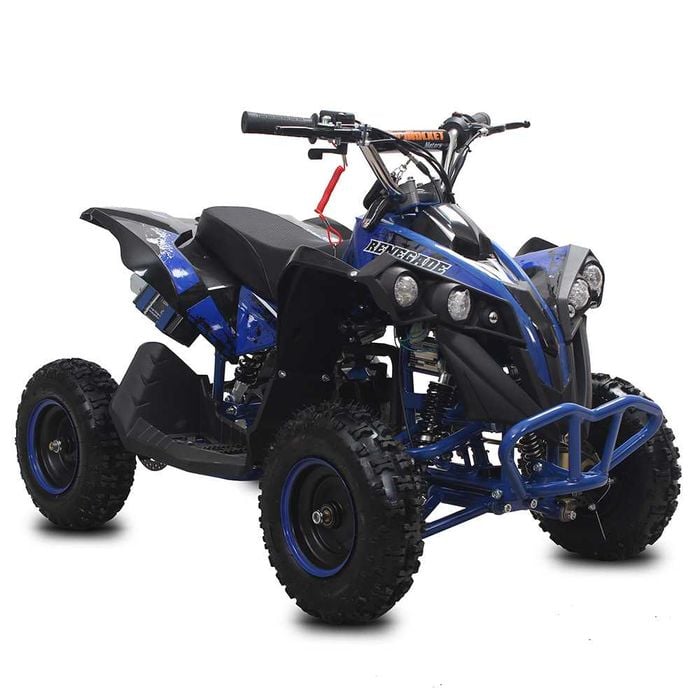 Atv copii 49cc Minigade 6" pornire electrica albastru