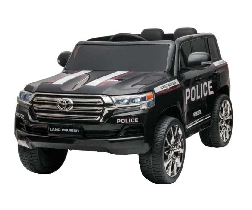 Masinuta electrica pentru copii Toyota Landcruiser Police cu roti EVA