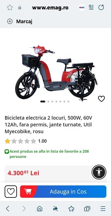 Vand scuter electric aproape nou.Scuterul a fost folosit de maxim 5 or