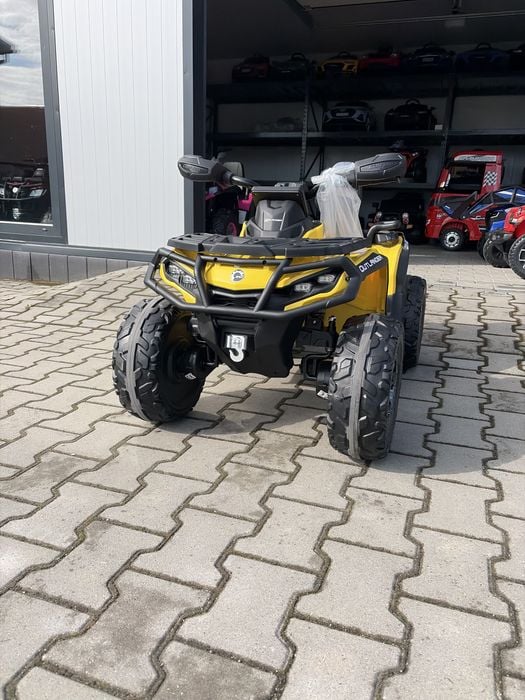 Quad na akumulator Can-Am 24V 7Ah Outlander ATV 4x200W Miękkie koła Żółty