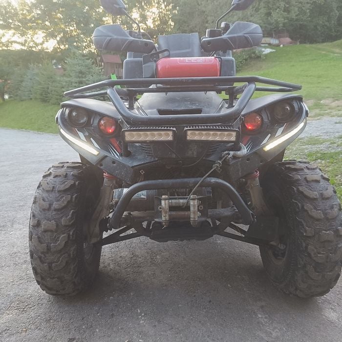 Quad linhai 420 + pług do śniegu.