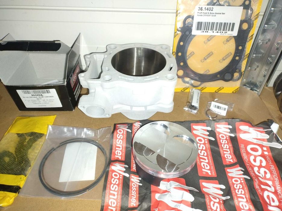 Honda crf 450 rok 02-08 cylinder tłok uszczelki