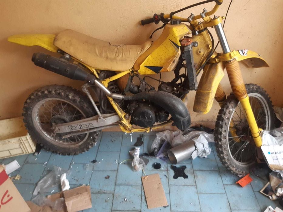 ktm gs350 suzuki rm 250 na chodzie