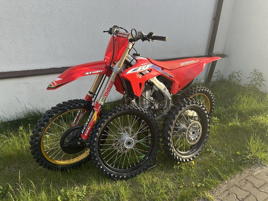 Honda CRF 450 R 2023 tłumik fmf 4.1 koła na piach xtrig 66mth