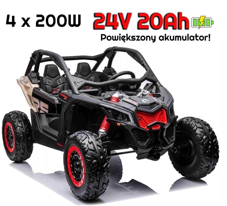 BUGGY CAN-AM Maverick 4x4 + powiększony akumulator AUTKO dwuosobowe