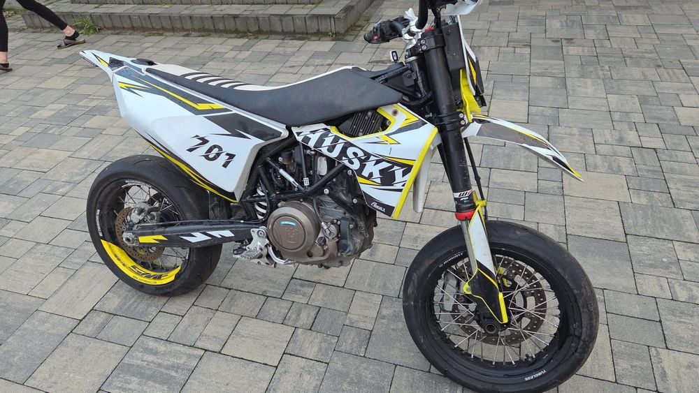 Husqvarna 701 SM 21r. Silnik swap koła felga lagi pompa kierownica set