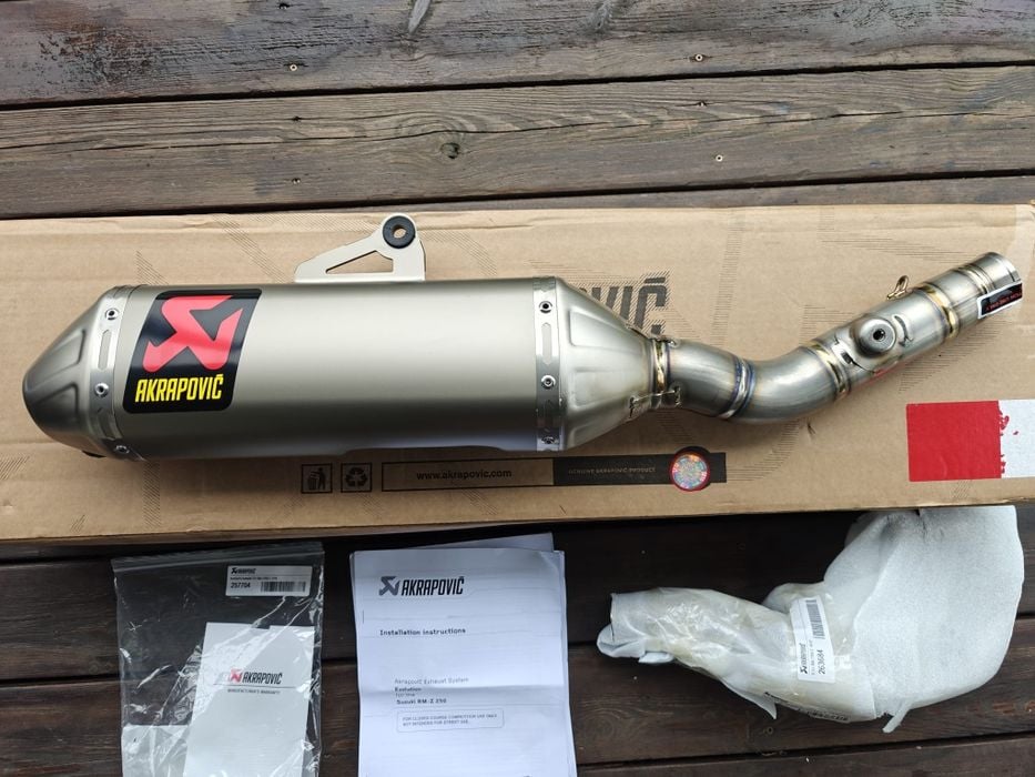 Wydech tłumik Akrapovic Evolution Line SUZUKI RM-Z 250.2018/2025