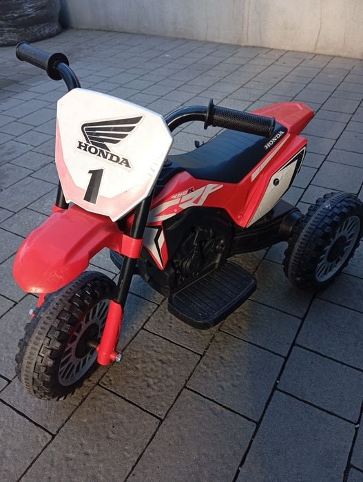Motor na akumulator Honda CRF450 trójkołowy jeździk dźwięk 30 W 2-3 km/h