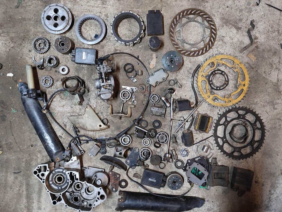 Części cross Kawasaki kx 125 kxf 250 kx 250f gaźnik kosz dekiel karter