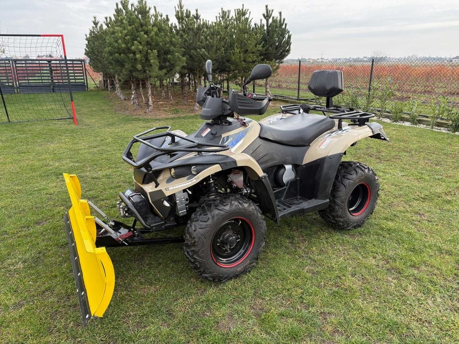 Quad Linhai 300 4x4 z pługiem do śniegu salon PL ciągnik rolniczy