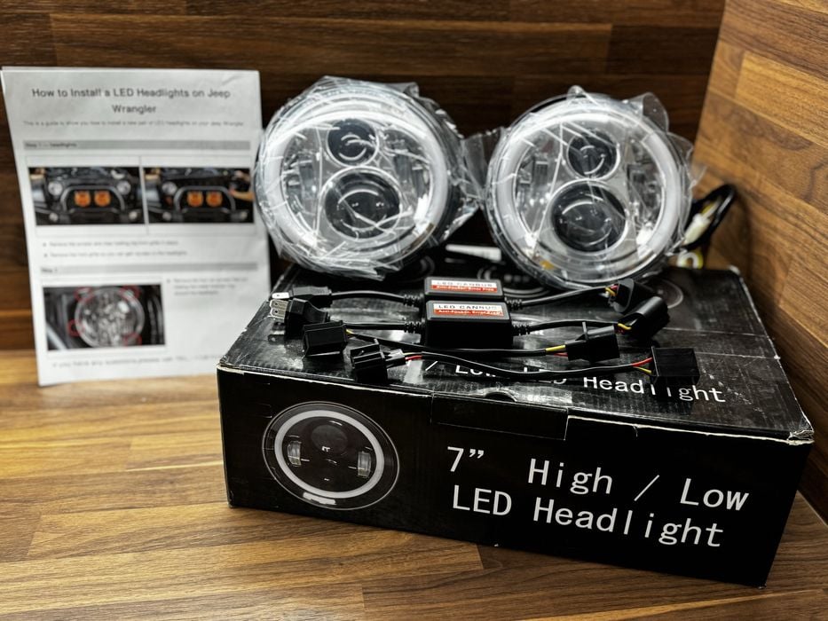 Halogeny , Lampy Led Jeep Wrangler 7” Nowe 2szt