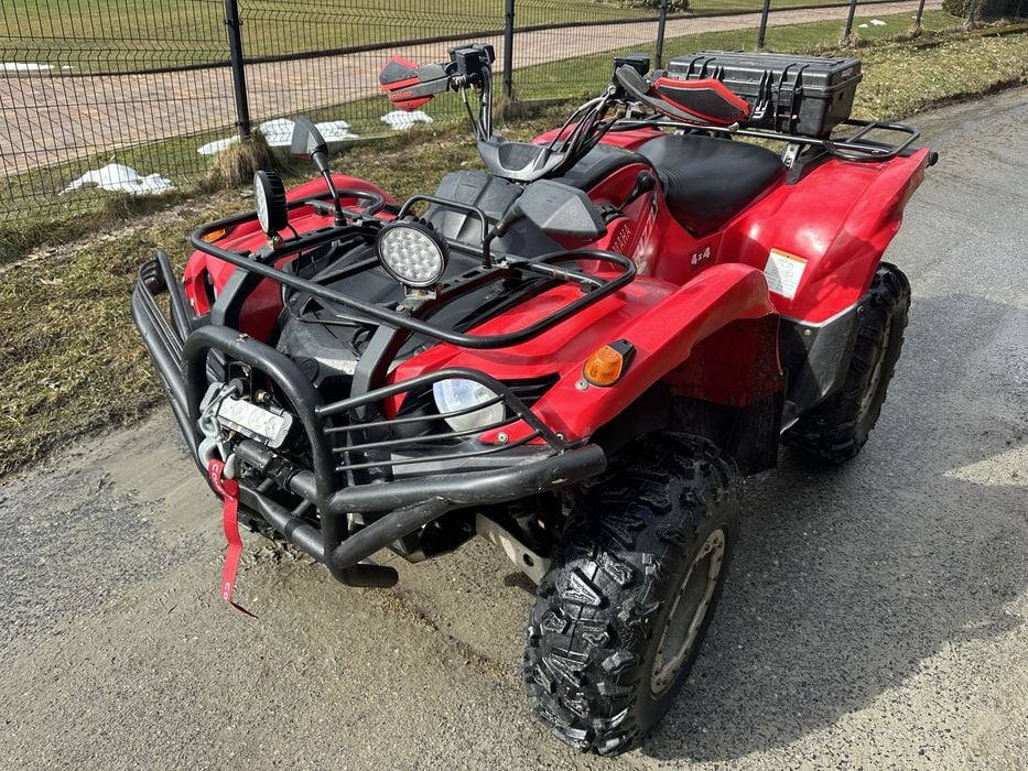 Yamaha Grizzly 700 Zarejestrowana 4x4 blokada Pług Mega doposażony hak