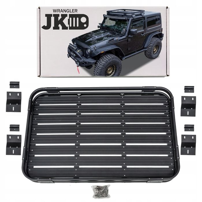 aluminiowy wyprawowy bagażnik dachowy jeep wrangler jk 2d 2007-2018