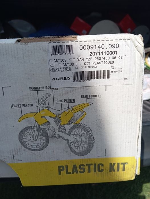 Yamaha YZ 450f komplet plastików Acerbis czarne