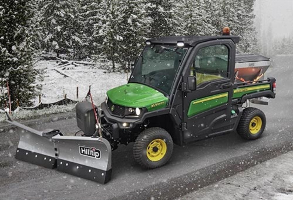 Kawasaki Mule Pro MX 700 pług do śniegu Hilltip Snowstriker Ogrzewanie
